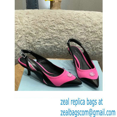 louis vuitton satin and calf leather Archlight Slingback Pumps fuchsia 2022