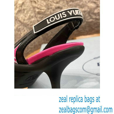 louis vuitton satin and calf leather Archlight Slingback Pumps fuchsia 2022