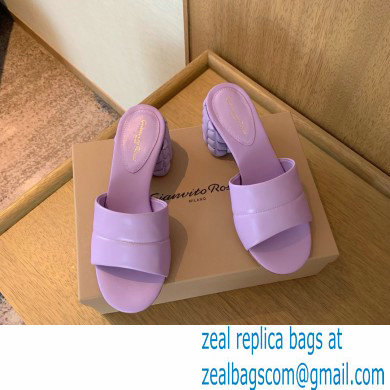 Gianvito Rossi Heel 6cm FLOREA Mules Lavender 2022