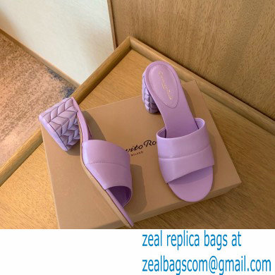 Gianvito Rossi Heel 6cm FLOREA Mules Lavender 2022