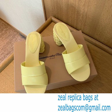 Gianvito Rossi Heel 6cm FLOREA Mules Yellow 2022