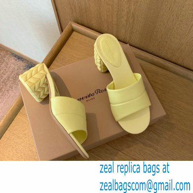 Gianvito Rossi Heel 6cm FLOREA Mules Yellow 2022