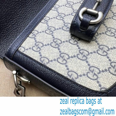 Gucci Horsebit 1955 GG mini bag 658574 Blue 2022