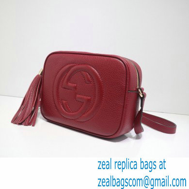 Gucci Soho Small Leather Disco Bag 308364 Dark Red