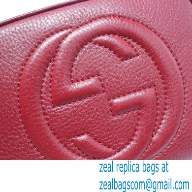 Gucci Soho Small Leather Disco Bag 308364 Dark Red