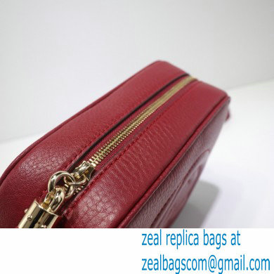 Gucci Soho Small Leather Disco Bag 308364 Dark Red