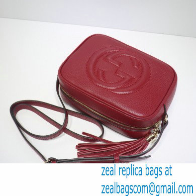 Gucci Soho Small Leather Disco Bag 308364 Dark Red