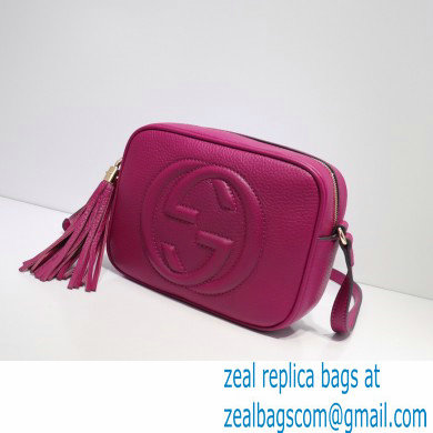 Gucci Soho Small Leather Disco Bag 308364 Fuchsia