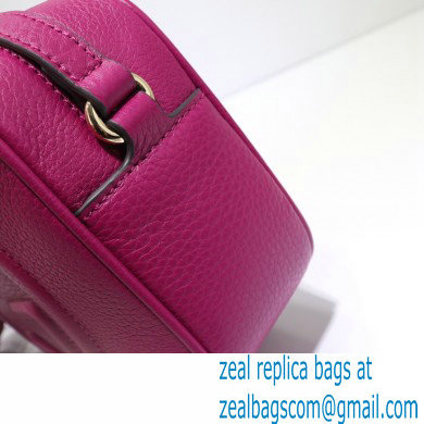 Gucci Soho Small Leather Disco Bag 308364 Fuchsia