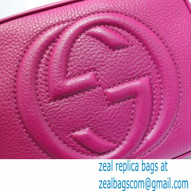 Gucci Soho Small Leather Disco Bag 308364 Fuchsia