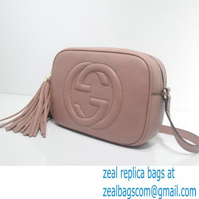 Gucci Soho Small Leather Disco Bag 308364 Nude Pink