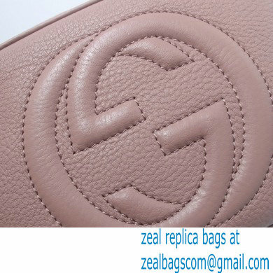 Gucci Soho Small Leather Disco Bag 308364 Nude Pink