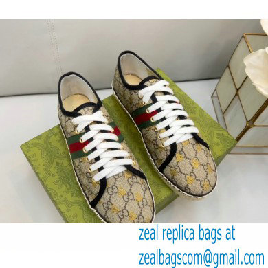 Gucci maxi GG Canvas Espadrilles Bee Beige with Web 2022