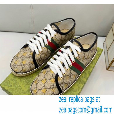 Gucci maxi GG Canvas Espadrilles Bee Beige with Web 2022