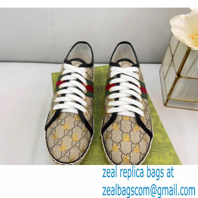 Gucci maxi GG Canvas Espadrilles Bee Beige with Web 2022