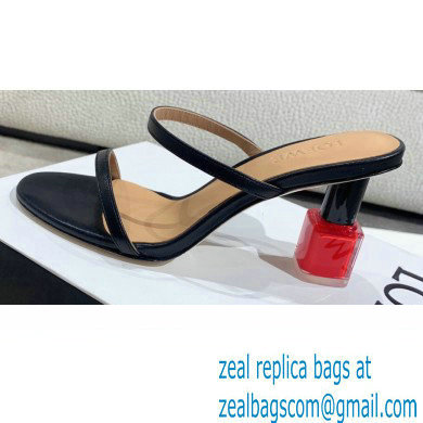 Loewe Nail polish sandals Black/Red 2022 - Click Image to Close