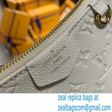 Louis Vuitton Monogram Empreinte Leather Easy Pouch On Strap Bag M81066 Creme White