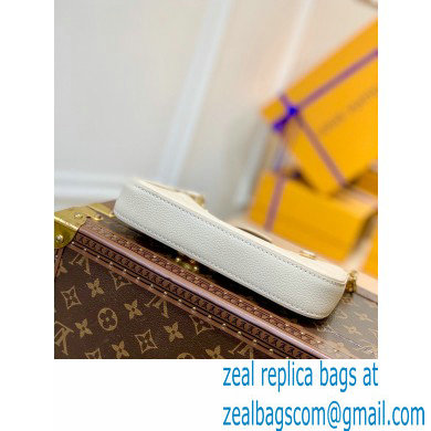 Louis Vuitton Monogram Empreinte Leather Easy Pouch On Strap Bag M81066 Creme White