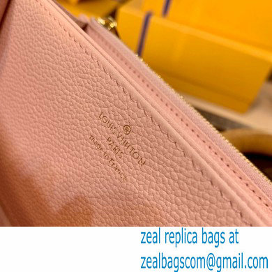 Louis Vuitton Monogram Empreinte Leather Zippy Wallet Spring in the City M81279 Pink