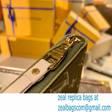 Louis Vuitton Monogram Empreinte Leather Zippy Wallet Spring in the City M81280 Khaki/Beige