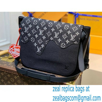 Louis Vuitton Monogram denim Besace Tokyo Bag M45971 Black