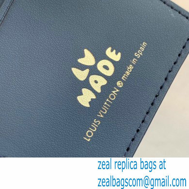 Louis Vuitton Monogram denim Brazza Wallet Blue