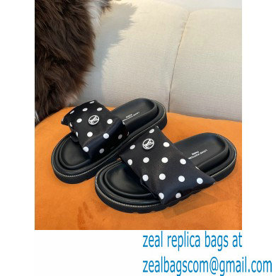 Louis Vuitton Pool Pillow Comfort Mules Satin Polka Dots Black 2022