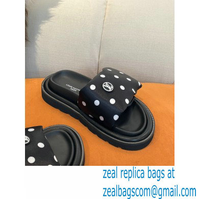 Louis Vuitton Pool Pillow Comfort Mules Satin Polka Dots Black 2022