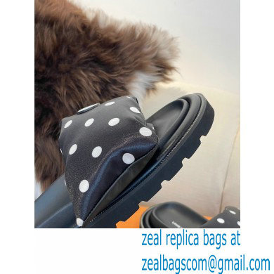 Louis Vuitton Pool Pillow Comfort Mules Satin Polka Dots Black 2022