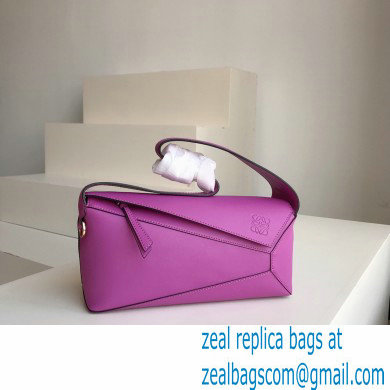 loewe Puzzle Hobo bag in nappa calfskin bright purple