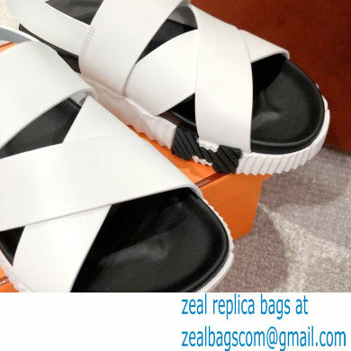 Hermes Electric sandals Leather White 2022