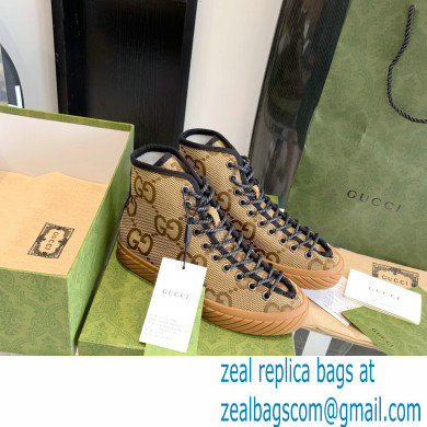 Gucci Maxi GG canvas high-top sneakers Beige 2022