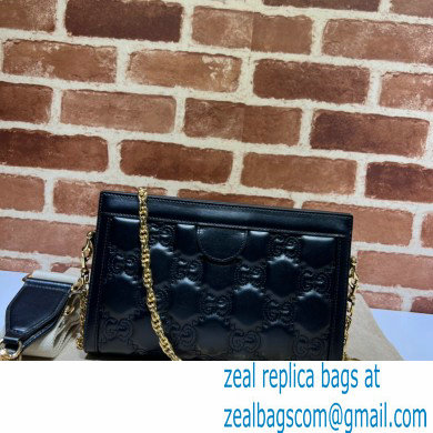 Gucci GG Matelasse leather small bag 702200 Black