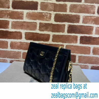 Gucci GG Matelasse leather small bag 702200 Black