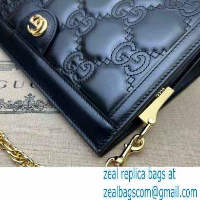 Gucci GG Matelasse leather small bag 702200 Black