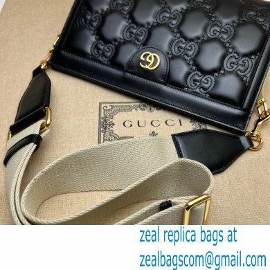 Gucci GG Matelasse leather small bag 702200 Black