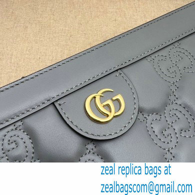 Gucci GG Matelasse leather small bag 702200 Gray