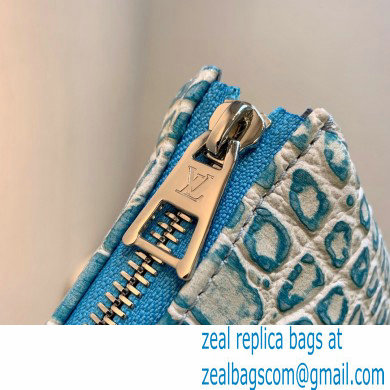 Louis Vuitton Coussin PM Bag in Crocodile Embossed Leather M57791 Blue 2022