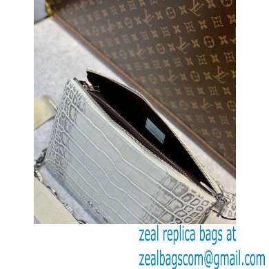 Louis Vuitton Coussin PM Bag in Crocodile Embossed Leather M57791 creamy 2022