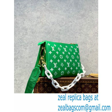 Louis Vuitton Coussin PM in Monogram-embossed puffy lambskin M20760 GREEN 2022