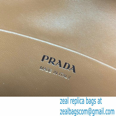 Prada Small brushed leather handbag 1BA366 Brown 2022