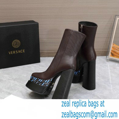 Versace Heel 15.5cm platform 6cm Aevitas Boots Coffee/Print 2022