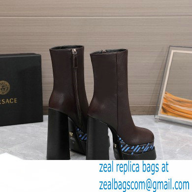 Versace Heel 15.5cm platform 6cm Aevitas Boots Coffee/Print 2022