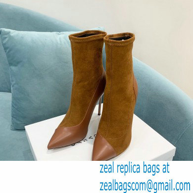 Casadei Heel 12cm Blade Leather ankle boots Suede Brown 2022