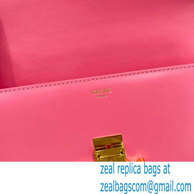 Celine CHAIN Shoulder Bag Triomphe in shiny calfskin 60215 Pink