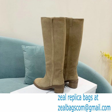 Isabel Marant Heel 6.5cm SEENIA LEATHER boots Suede Beige 2022