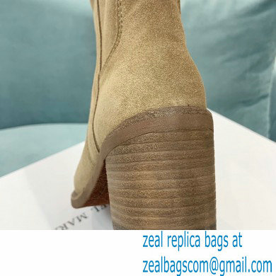 Isabel Marant Heel 6.5cm SEENIA LEATHER boots Suede Beige 2022