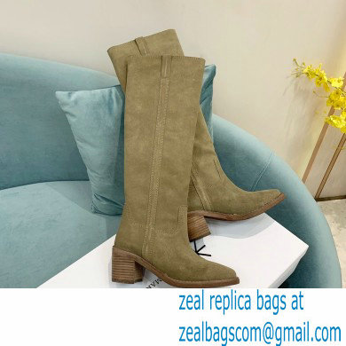 Isabel Marant Heel 6.5cm SEENIA LEATHER boots Suede Taupe 2022