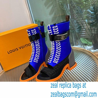 Louis Vuitton Satin Moonlight Half Boots Blue 2022