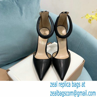 Gianvito Rossi Heel 10.5cm Bijoux Pumps Leather Black 2023